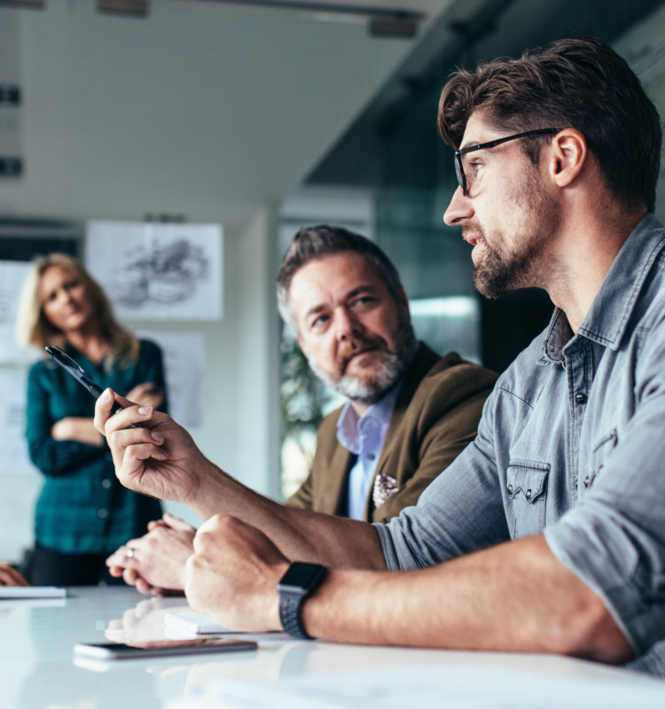 people in a meeting