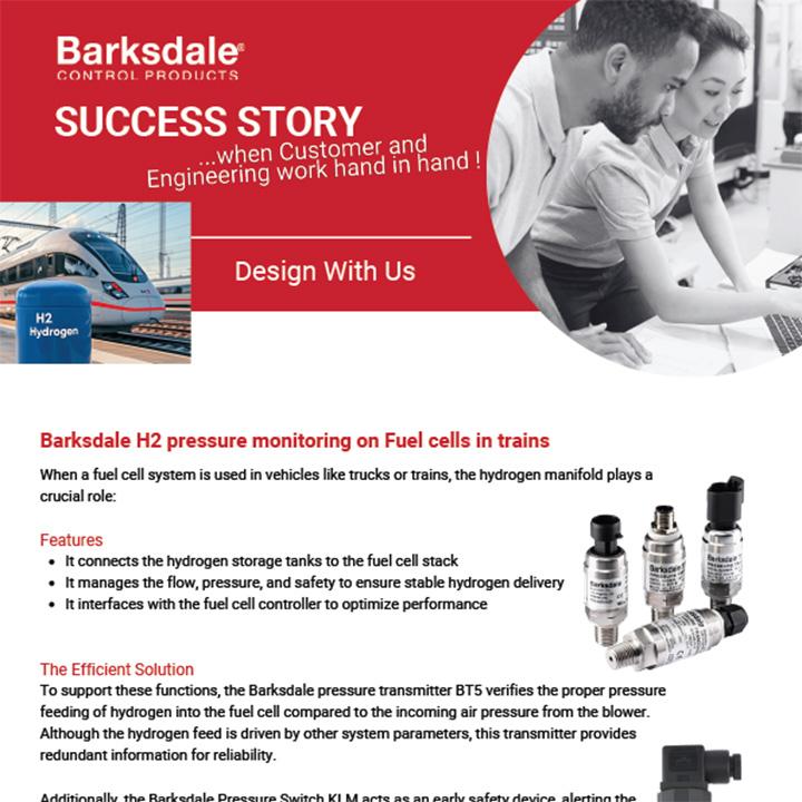 Success story H2 pressure monitoring
